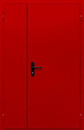 Фото двери «Полуторная глухая (красная)» в Волгограду