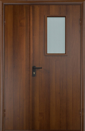 Фото двери «Полуторная МДФ со стеклом EI-30» в Волгограду