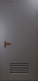 Фото двери «Техническая дверь №3 однопольная с вентиляционной решеткой» в Волгограду
